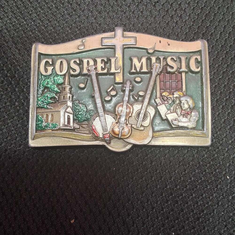 Indiana Metal Craft Gospel Music 1987 Belt Buckle
